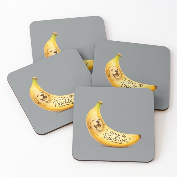 Item preview, Whimsical Dog Banana Print designed and sold by annenambiro.