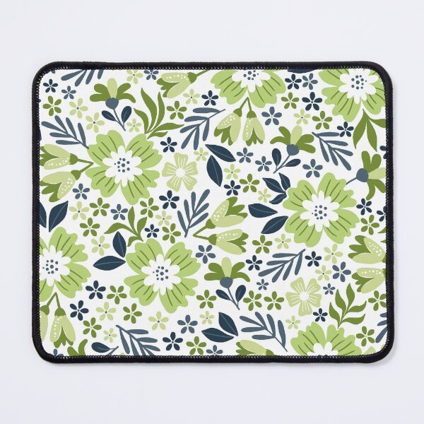 Item preview, Botanical Sage-Slate Blue Moss Green designed and sold by Fabricatemyart.