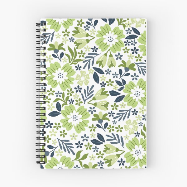 Item preview, Botanical Sage-Slate Blue Moss Green  designed and sold by Fabricatemyart.