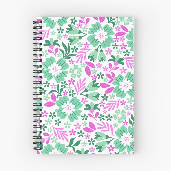 Item preview, Botanical Sage-cotton Candy Pink & Mint Green designed and sold by Fabricatemyart.