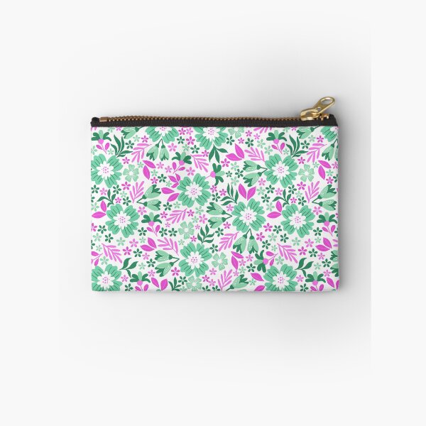 Item preview, Botanical Sage-cotton Candy Pink & Mint Green designed and sold by Fabricatemyart.