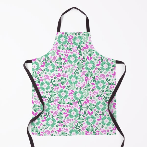 Item preview, Botanical Sage-cotton Candy Pink & Mint Green designed and sold by Fabricatemyart.