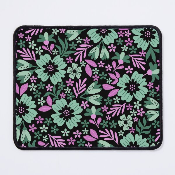 Item preview, Botanical Sage-Dull Forest Green & Pink-purple  designed and sold by Fabricatemyart.