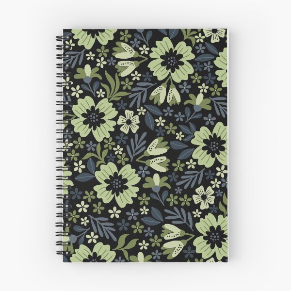 Item preview, Botanical Sage-Dull Charcoal Blue & Earth Green  designed and sold by Fabricatemyart.