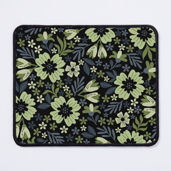 Item preview, Botanical Sage-Dull Charcoal Blue & Earth Green  designed and sold by Fabricatemyart.
