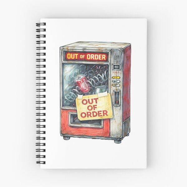 Item preview, Out of Order Vending Machine – Stuck Soda Can Sticker designed and sold by Felixuss.
