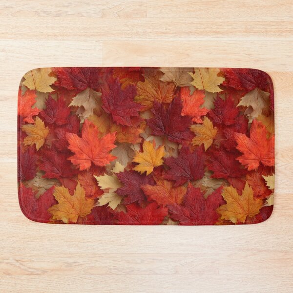 Item preview, Red and Orange Maple Leaf Camouflage Pattern with Autumn Forest Fall Foliage Design designed and sold by meganohm.