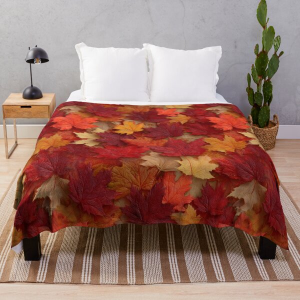 Item preview, Red and Orange Maple Leaf Camouflage Pattern with Autumn Forest Fall Foliage Design designed and sold by meganohm.