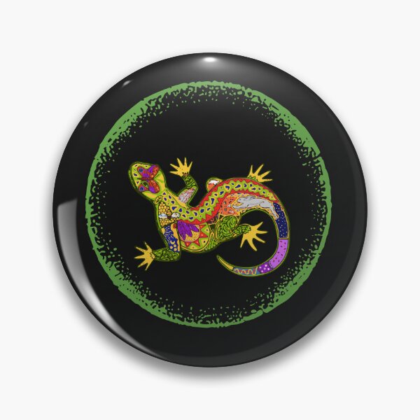 Item preview, Hidden Within – Artistic Lizard with Secret Animal Silhouettes designed and sold by Aquarius-club.