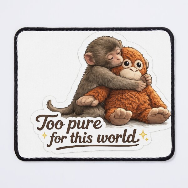 Item preview, Too Pure for This World Punch the Monkey Cute Baby Monkey  designed and sold by AlienTechs.