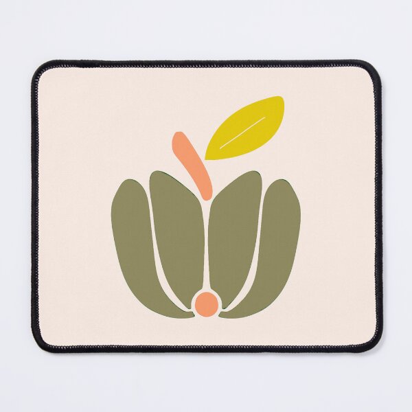 Item preview, Bauhaus Apple – Mid‑Century Modern Abstract Fruit Pattern designed and sold by Clara Fruggeri.