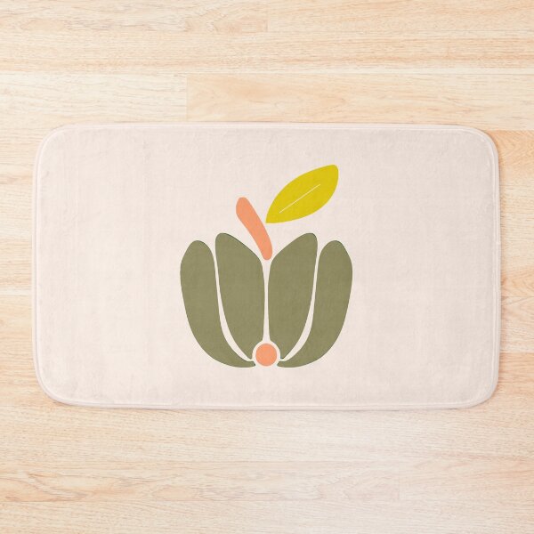 Item preview, Bauhaus Apple – Mid‑Century Modern Abstract Fruit Pattern designed and sold by Clara Fruggeri.
