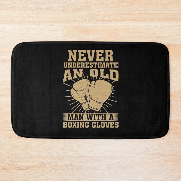 Item preview, Never Underestimate an Old Man With A Boxing Gloves designed and sold by CosmoKitsch.