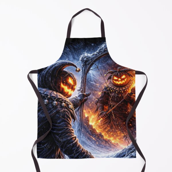 Item preview, Headless Horseman Mirror Realm – Frost and Fire Fantasy Halloween Art designed and sold by TheHorsemanRidesAgain.
