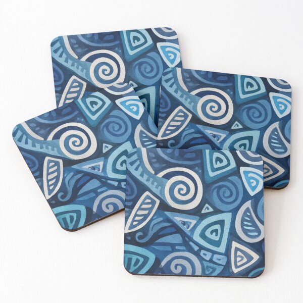 Item preview, New Zealand Māori Paua Pattern Koru Design 843 designed and sold by GrinGalore.