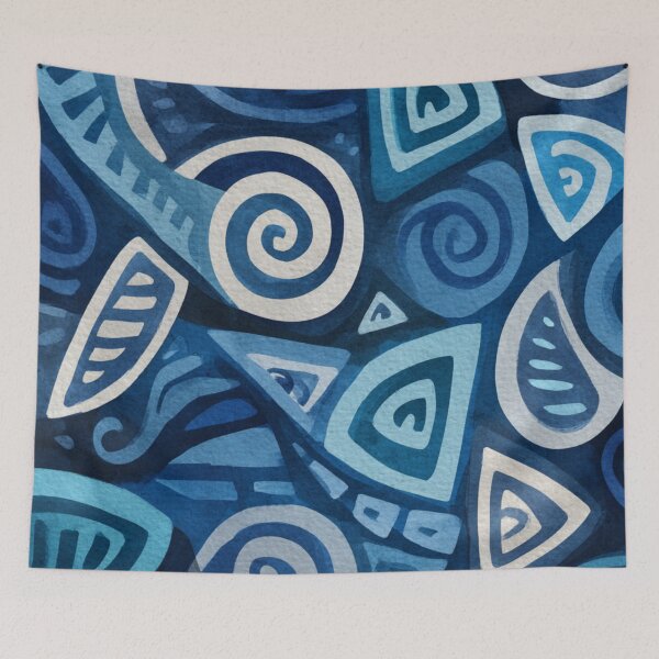 Item preview, New Zealand Māori Paua Pattern Koru Design 843 designed and sold by GrinGalore.