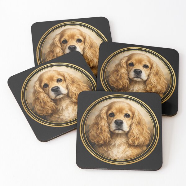 Item preview, Cocker Spaniel Grace – Elegant Dog Circle Art designed and sold by TheJoyfulPen.