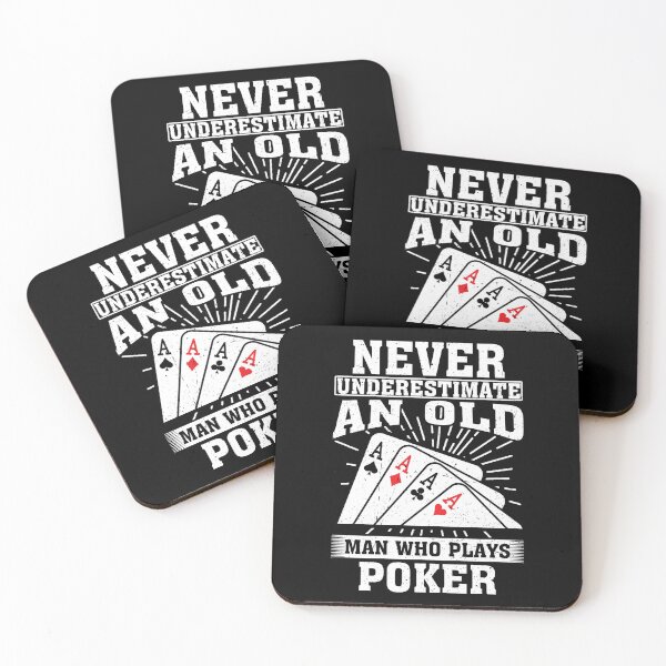 Item preview, Never Underestimate an Old Man Who plays Poker designed and sold by CosmoKitsch.