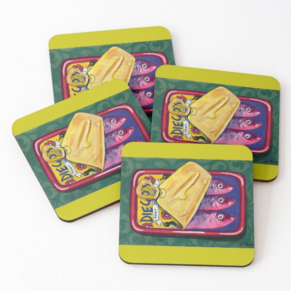 Item preview, Frida Kahlo Inspired Sardines  designed and sold by ArtVinLou.