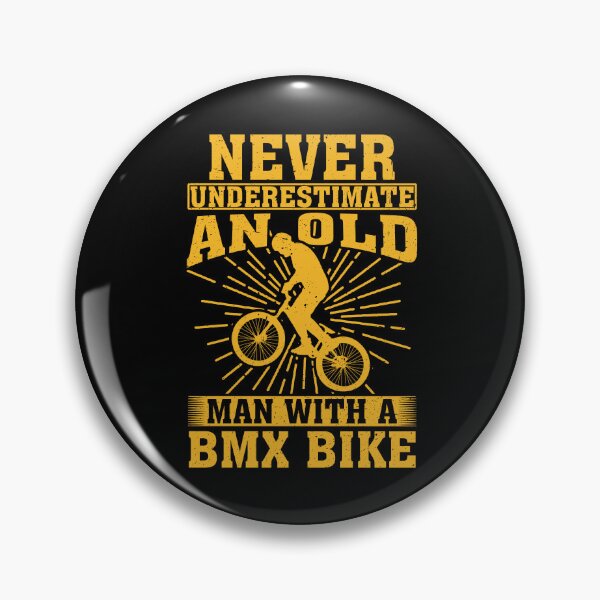 Item preview, Never Underestimate an Old Man With A BMX Bike designed and sold by CosmoKitsch.