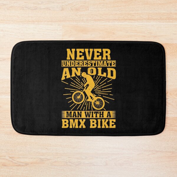 Item preview, Never Underestimate an Old Man With A BMX Bike designed and sold by CosmoKitsch.