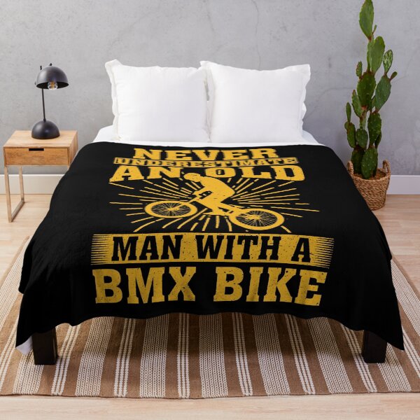 Item preview, Never Underestimate an Old Man With A BMX Bike designed and sold by CosmoKitsch.