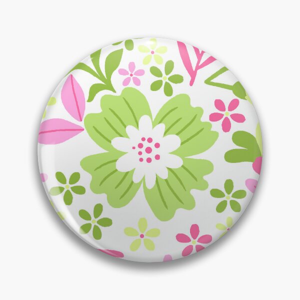 Item preview, Botanical Sage-bubblegum Pink Muave Green designed and sold by Fabricatemyart.