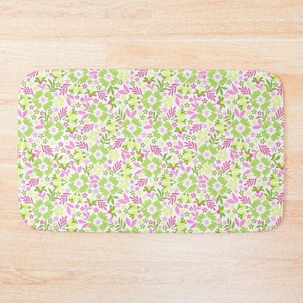 Item preview, Botanical Sage-bubblegum Pink Muave Green designed and sold by Fabricatemyart.