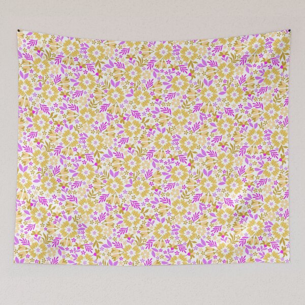 Item preview, Botanical Sage-Soft Orchit Ochre Yellow designed and sold by Fabricatemyart.