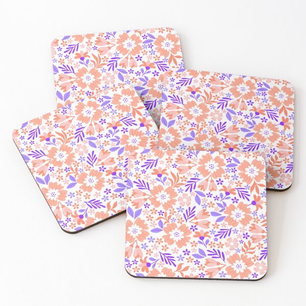 Item preview, Botanical Sage-Soft Violet And Tangerine  designed and sold by Fabricatemyart.