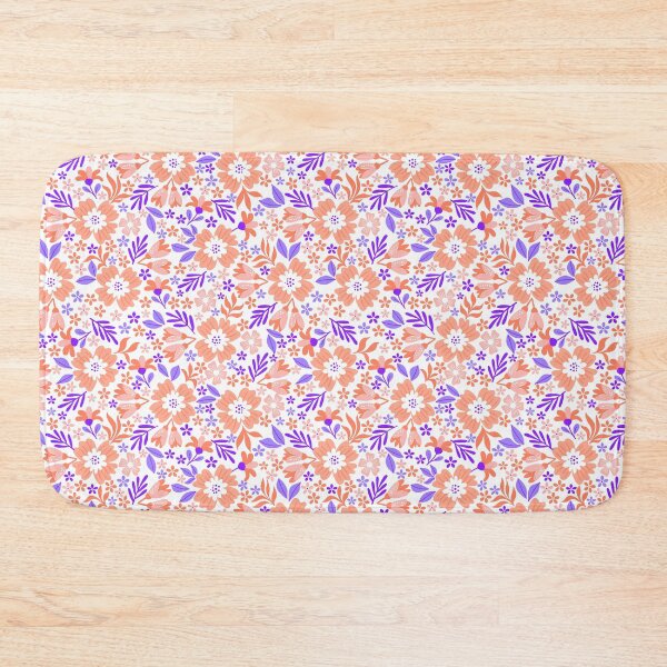 Item preview, Botanical Sage-Soft Violet And Tangerine  designed and sold by Fabricatemyart.