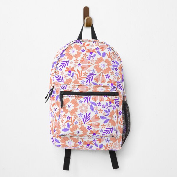 Item preview, Botanical Sage-Soft Violet And Tangerine  designed and sold by Fabricatemyart.