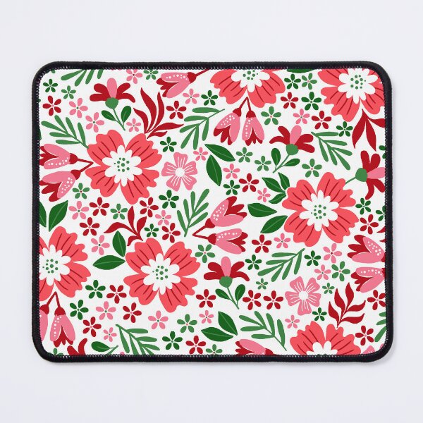 Item preview, Botanical Sage-Christmas Red & Green   designed and sold by Fabricatemyart.