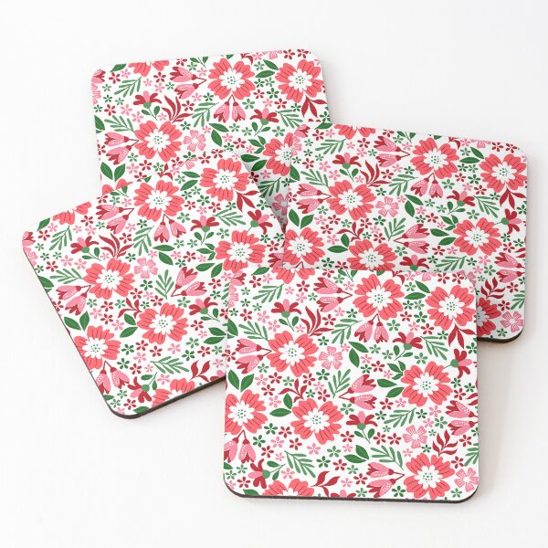 Item preview, Botanical Sage-Christmas Red & Green   designed and sold by Fabricatemyart.