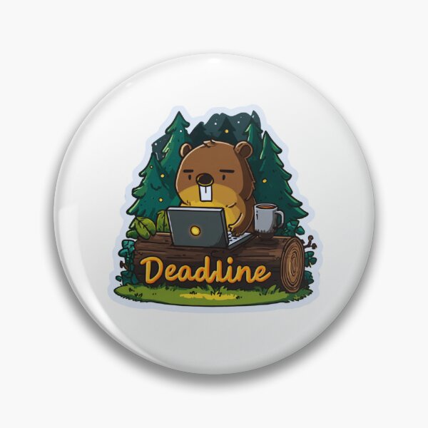 Item preview, Bear Sticker "Deadline" designed and sold by GlossyGang.