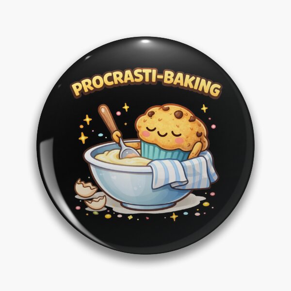 Item preview, Procrasti-Baking Cute Baking Shirt designed and sold by Papier Atelier Art.