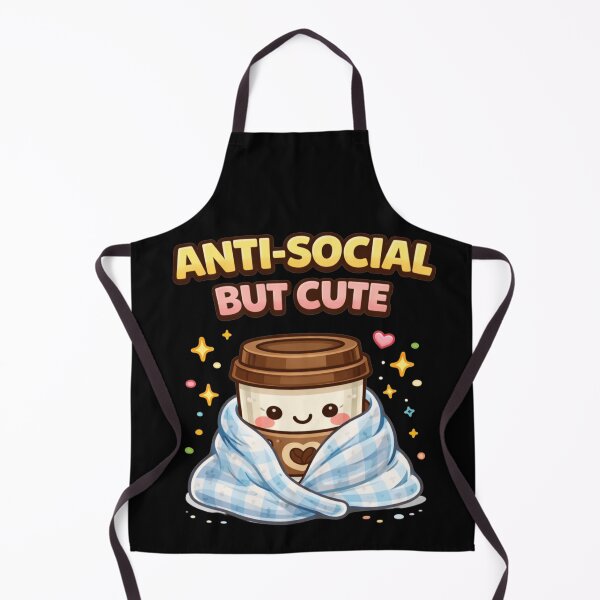 Item preview, Anti Social But Cute Coffee Shirt designed and sold by Papier Atelier Art.