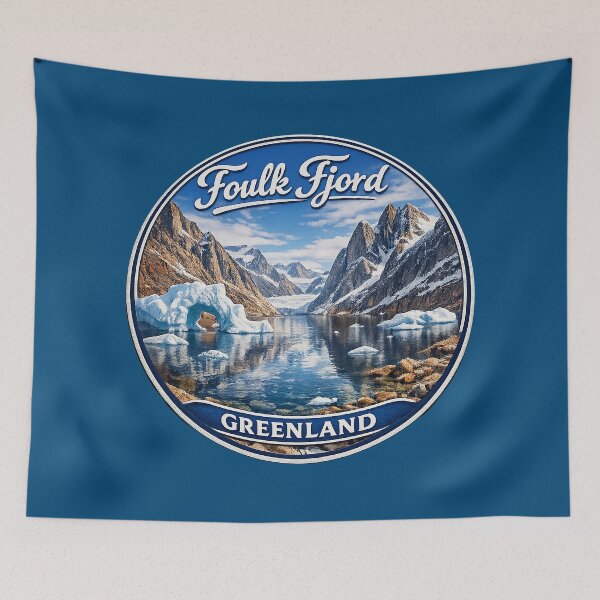 Item preview, Foulk Fjord, Greenland – Steep cliffs & icy water designed and sold by Girih.