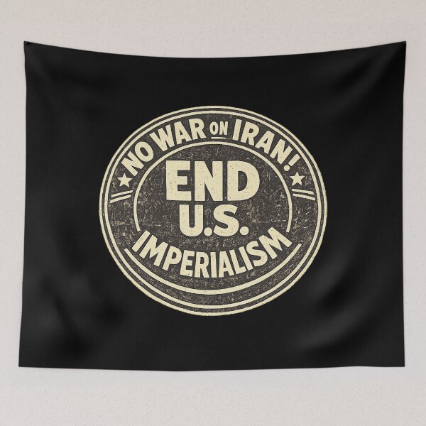 Item preview, No War on Iran! End U.S. Imperialism designed and sold by DIRTYDUNNZ.