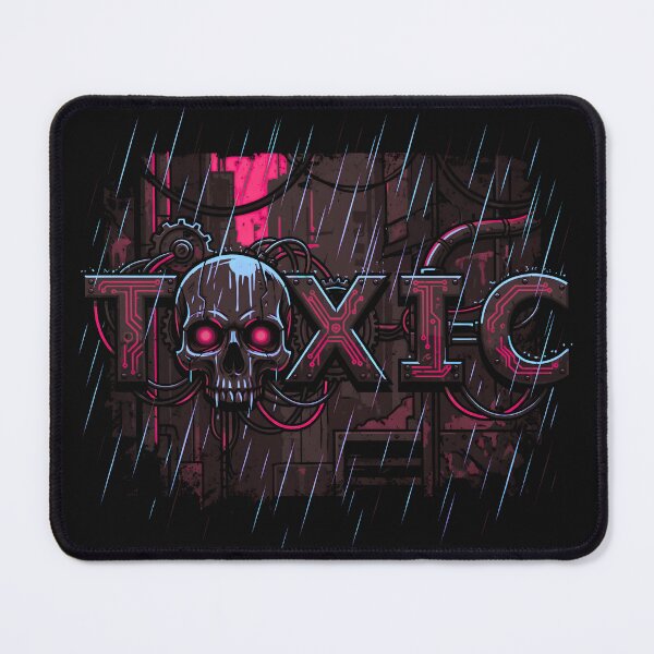 Item preview, Cyberpunk Toxic Industrial Skull Rain Aesthetic 2026 designed and sold by MarCinu Art.