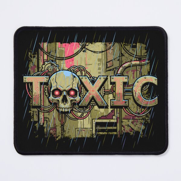 Item preview, Cyberpunk Industrial Toxic Skull Rain 2026 designed and sold by MarCinu Art.