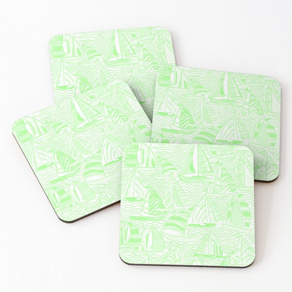 Item preview, Float Or Sank-Monochrome Mint Green designed and sold by Fabricatemyart.