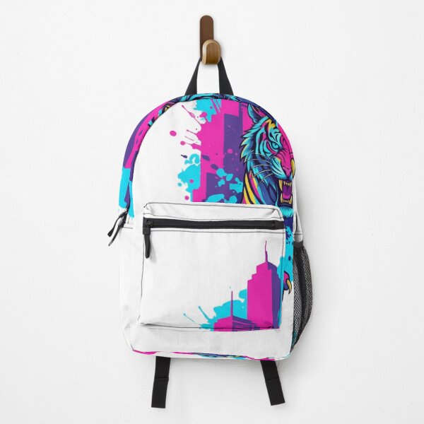 Item preview, Colorful aggressive tiger in pop-art and graffiti style designed and sold by WariatPrint.