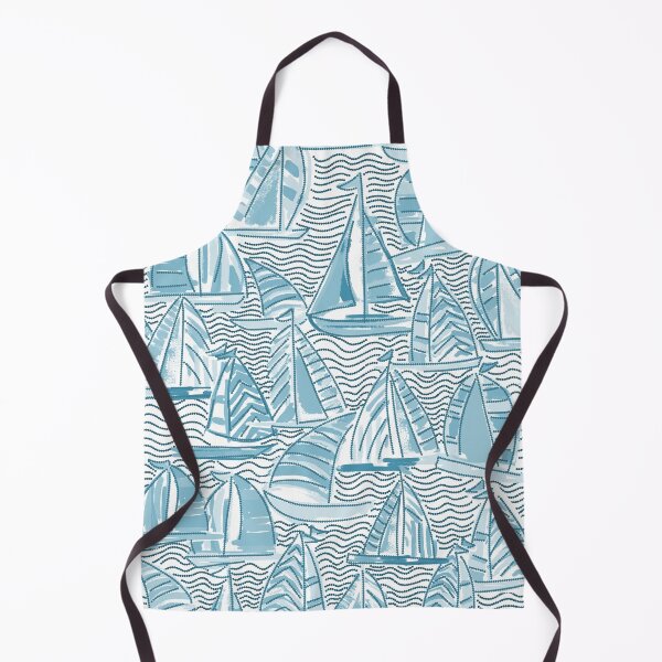 Item preview, Float Or Sank-Monochrome Steel Blue designed and sold by Fabricatemyart.