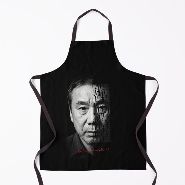 Item preview, Haruki Murakami Split Face Quote Poster designed and sold by Enea Kelo.