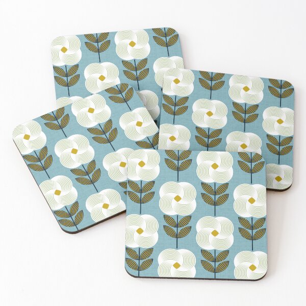 Item preview, Fresh glamour flower - white and blue designed and sold by pakanta.