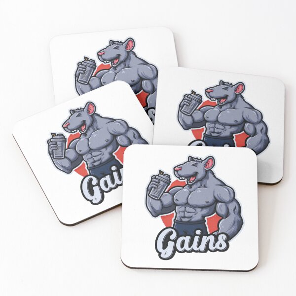 Item preview, Mouse Sticker "Gains" designed and sold by GlossyGang.
