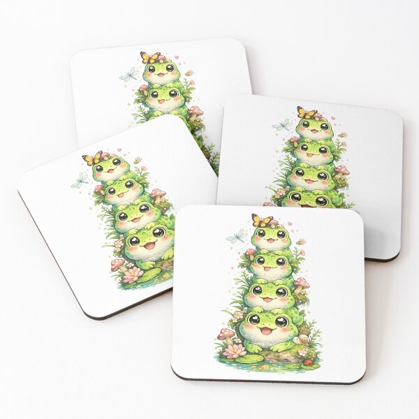 Item preview, Tower of Happy Frogs in the Forest designed and sold by HeyHas.