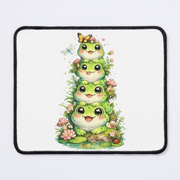 Item preview, Tower of Happy Frogs in the Forest designed and sold by HeyHas.