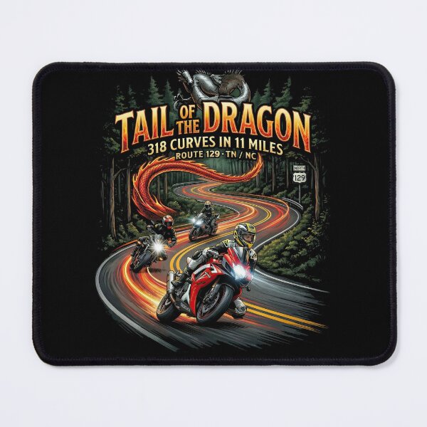 Item preview, Tail of the Dragon Route 129 Iconic Road Illustration designed and sold by enzoade.